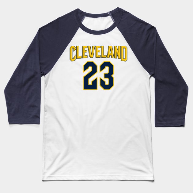 Cleveland 23 Baseball T-Shirt by Aine Creative Designs